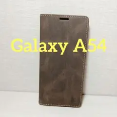 Galaxy A54 5G ケース 手帳型 SC-53D レトロコーヒー