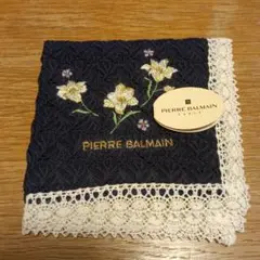 ピエール・バルマン　Pierre Balmain　レースハンカチ
