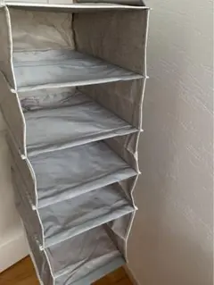 5段吊り下げ式収納 グレー