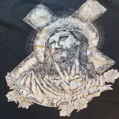 ヴィンテージ キリスト Tシャツ TOURCHAMP バラ十字架 チカーノ