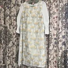 ローズティアラ 花柄ワンピース サイズ42