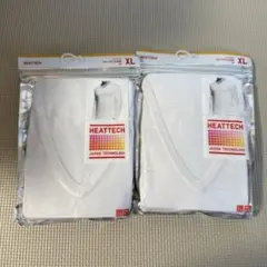【新品未使用】ユニクロ ヒートテック VネックTシャツ 九分袖 ホワイト 2着
