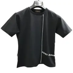 フェンディ FENDI JEANS Tシャツ 半袖 黒 レディース 古着 美品