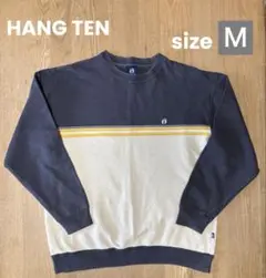 70s HANG TEN スウェット 最初期 ラグラン 刺繍ロゴ vネック 70s HANG TEN スウェット 最初期 ラグラン 刺繍ロゴ vネック