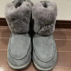 エミュー 新品 ファー ブーツ グレー UGG