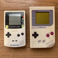 (ジャンク品)ゲームボーイカラーポケモン記念本体&初代ゲームボーイ本体セット
