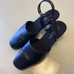 ミュール　黒　オフィス　LLサイズ