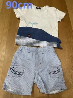 クレードスコープ　くじらTシャツ&ハーフパンツ　90cm