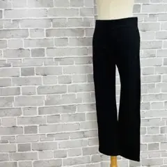Proudly Made ブラック スラックスパンツ【L】裏起毛　冬　a679
