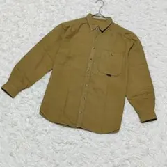 【マドモアゼルノンノン】✨長袖ボタンシャツ✨ 綿100％ 日本製 カーキ F