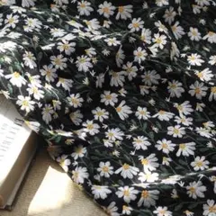 綿麻刺繍生地 幅120×40cm延長可