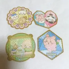 ちいかわ グミ キラキラダイカットステッカー うさぎ ハチワレ　4点セット　①