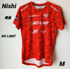 『Nishi』ニシ ノーリミット　半袖テイシャツ　赤　M　美品