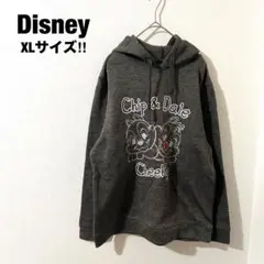 Disney ディズニー チップトデール グレー パーカー 大きいサイズ XL