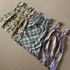 半袖ワンピース 120cm 3点セット