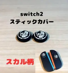 (R08)switch2☆スティックカバー・スカル柄②　2個セット