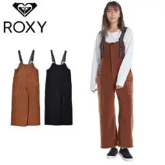 ROXY ブラウン サロペット フリース素材