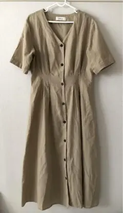 コットンリネン混ワンピース　Wears.inc