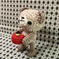 もこふわシリーズ　くまさん　あみぐるみ　ハンドメイド