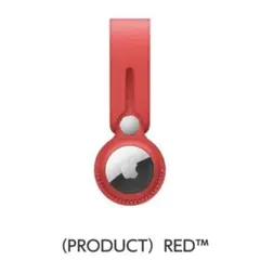 Apple AirTagレザーループ 新品 国内正規品（PRODUCT）RED