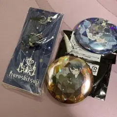 黒執事　BLACK LABEL 缶バッジ+応募イヤホンジャック　シエル　チャーム