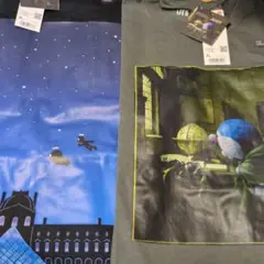 ルーヴル美術館　ドラえもん　Tシャツ 2枚セット 新品タグ付きまとめ売り