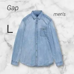 ギャップ old gap デニムシャツ ダンガリーシャツ 綿100 Ｌ