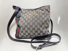 GUCCI GGキャンバス シェリーライン ショルダーバッグ