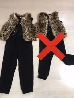 新品有り　H&M ベスト　サロペット　110 120 姉妹　お揃い　ドレス