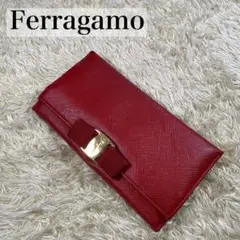 【美品】フェラガモ ヴァラ 長財布 小銭入れ 二つ折り