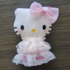 ハローキティ フリルドレス ぬいぐるみ マスコット