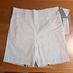 新品　MOUSSY エムアンダーバー　 ストライプ ショートパンツ ベルト付き