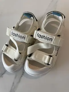 fashion サンダル ホワイト　17cm(表記26)