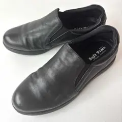 【美品✨】soft time コンフォートシューズ ブラック レザー 24cm