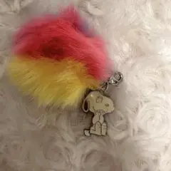 カラフルファー スヌーピー キーホルダー