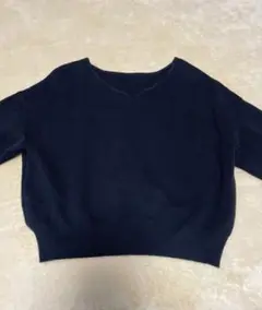 niko and ... ニコアンド　ニット　カットソー　セーター　長袖　綿　黒