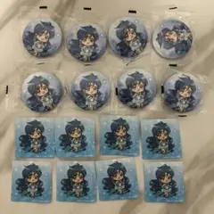 マーメイドメロディー ぴちぴちピッチ　波音　カプセル缶バッジ　ステッカー　ガチャ