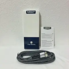 タイプC マイクロ USB ケーブル 充電ケーブル　2M グレー