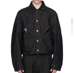 heliot emil  デニムジャケット HELIOT EMIL Equisetum カットアウト デニムジャケット
