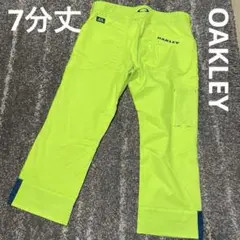 非OAKLEY オークリー メンズ 7分丈パンツ W85 蛍光イエロー