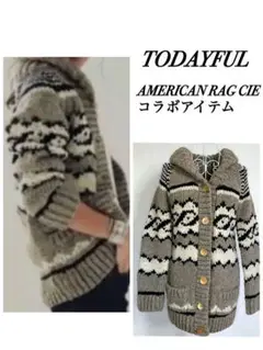 TODAYFUL ニットカーディガン アメリカンラグシー コラボ品 カウチン