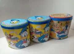 東京ディズニーリゾート限定 缶ケース ドナルドと仲間たちデザイン 3個セット