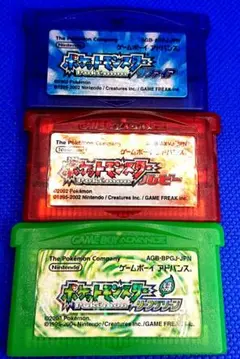 ポケットモンスター リーフグリーン・ ルビー・サファイア3本セット