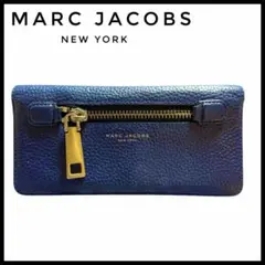 MARC JACOBS マークジェイコブス　長財布 青　ブルー　二つ折り財布