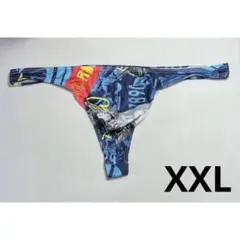 メンズTバック 　ブルー柄　XXLサイズ　男性下着　HT029B