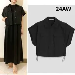 美品 theory luxe 24AW 定価4.8万 ジップアップブルゾン 40