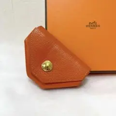 エルメス コインケース オレンジ シェーブルヴァンキャトル レザー