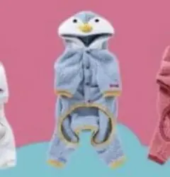更にお値下げしました ドッグデプト 着ぐるみ ペンギン ロンパース型 犬服 冬服
