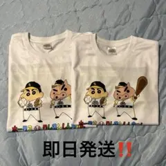 ソフトバンクホークスクレヨンしんちゃんコラボTシャツ　Sサイズ Lサイズセット