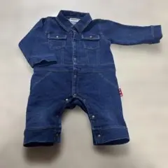 80 デニム風ロンパース